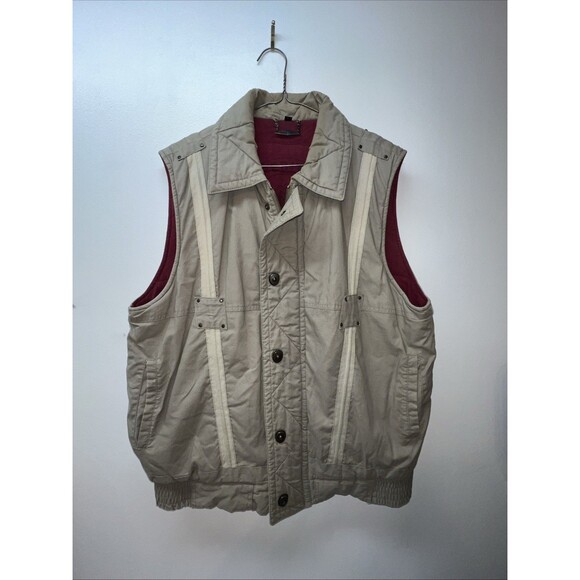 Expeditions Other - Expeditions Safari Vest Men's Large Tan Canvas Hunting Fleece Lined Vintage